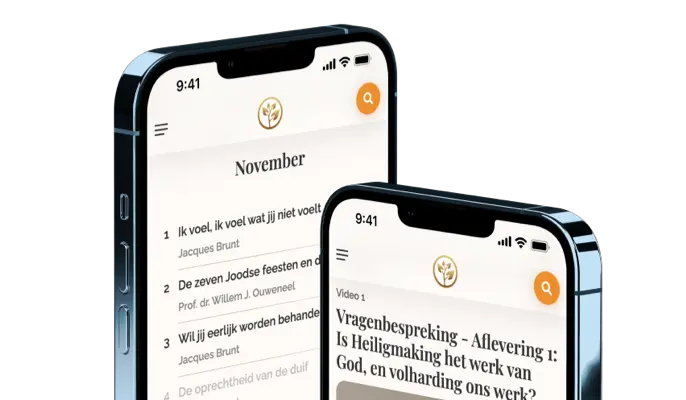 Telefoon met de Groeien in Geloof app